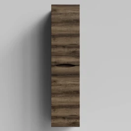 Пенал Лайт 35 подвесной, Дуб крымский коричневый ПВХ 131005-9005, правый, бельевая корзина