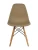 GH801/DC111 Стул пластиковый, КОФЕ С МОЛОКОМ#6166, каркас бук