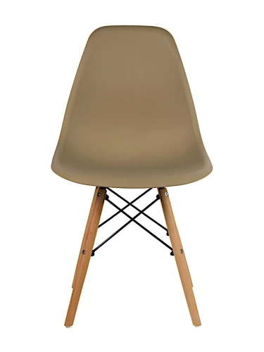 GH801/DC111 Стул пластиковый, КОФЕ С МОЛОКОМ#6166, каркас бук