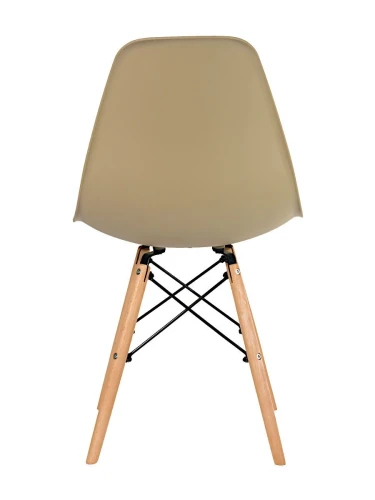 GH801/DC111 Стул пластиковый, КОФЕ С МОЛОКОМ#6166, каркас бук