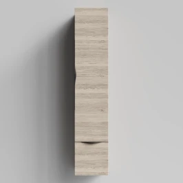 Пенал Марко 30 подвесной, дверь и ящик, ручки Черные, Дубослив ореховый светлый ПВХ 3445, правый