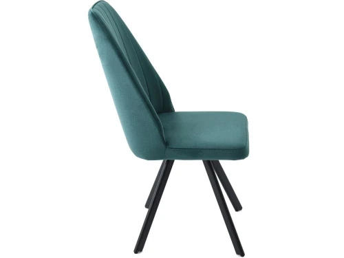 Стул «Silvio», Монолит Эмеральд, опоры черные