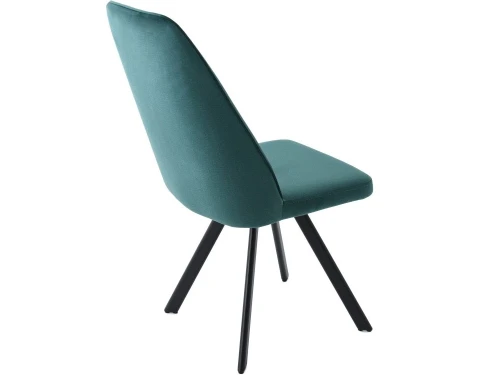 Стул «Silvio», Монолит Эмеральд, опоры черные