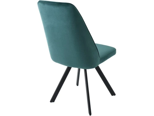 Стул «Silvio», Монолит Эмеральд, опоры черные