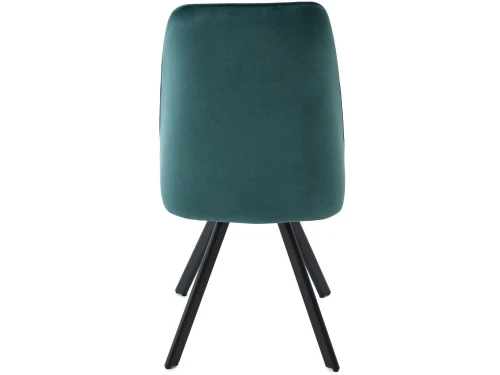 Стул «Silvio», Монолит Эмеральд, опоры черные