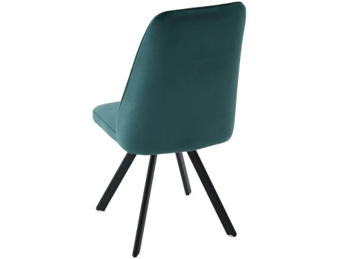 Стул «Silvio», Монолит Эмеральд, опоры черные