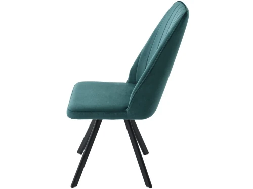 Стул «Silvio», Монолит Эмеральд, опоры черные