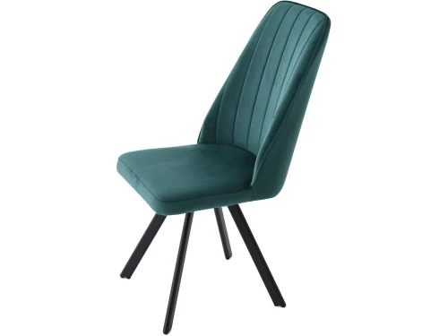 Стул «Silvio», Монолит Эмеральд, опоры черные