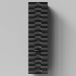 Пенал Эйфория 40 F2, пример RAL 9005 Чёрный янтарь, матовая, подвесной, правый