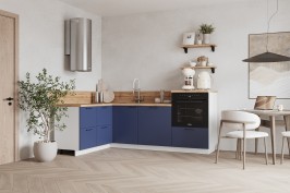 Готовая кухня КГ Угловой 1500*2250 (с пм) , Ежевика  Арника РМ в.2