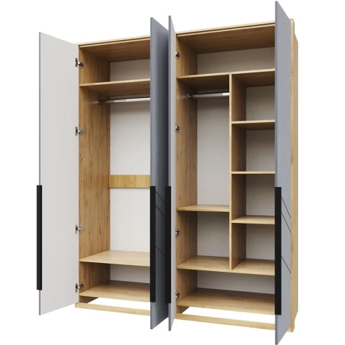 Спальня «Тиана» КМК 0967, дуб наварра/синий матовый