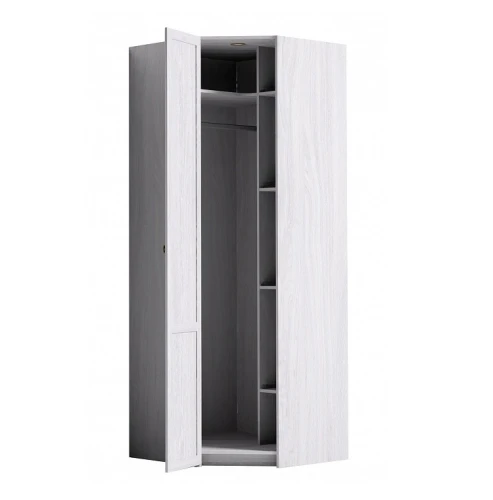 Шкаф угловой Sherlock 63, ясень светлый