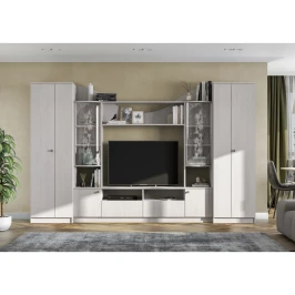 Стенка в гостиную МГС 8, ясень анкор светлый