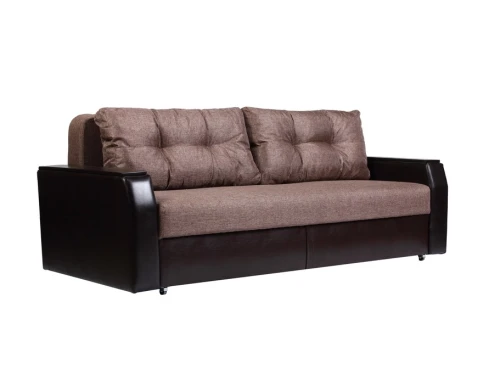 Диван еврокнижка АТЛАНТ 160 рогожка коричневая