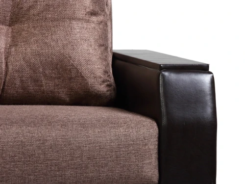 Диван еврокнижка АТЛАНТ 160 рогожка коричневая