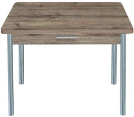 Симпл стол обеденный раскладной с ящиком / велингтон/металлик