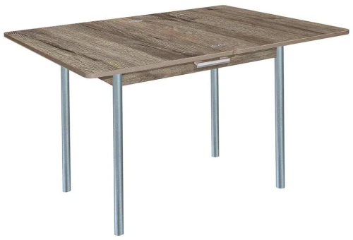 Симпл стол обеденный раскладной с ящиком / велингтон/металлик