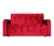 Диван  Оксфорд  90х170 велюр  красный