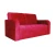 Диван  Оксфорд  90х170 велюр  красный
