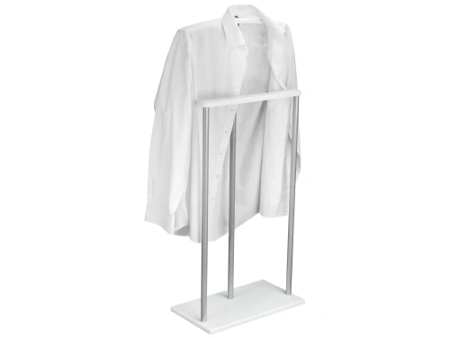 Вешалка костюмная Дэви 1 металлик/белый