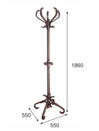 Вешалка напольная В 10Н темно-коричневый