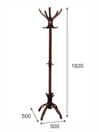 Вешалка напольная В 12Н махагон