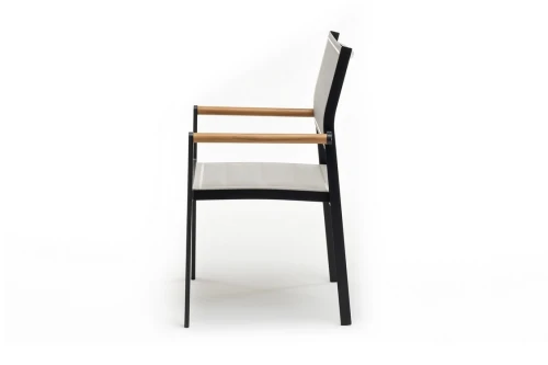 Стул из алюминия MAYA темный графит  Joygarden