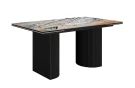 Стол DikLine IKD160 керамика Venetian Brown Light глянец, подстолье черное, опоры черные (2уп.) Стол DikLine IKD160 керамика Venetian Brown Light глянец, подстолье черное, опоры черные (2уп.)