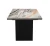 Стол DikLine IKD160 керамика Venetian Brown Light глянец, подстолье черное, опоры черные (2уп.)