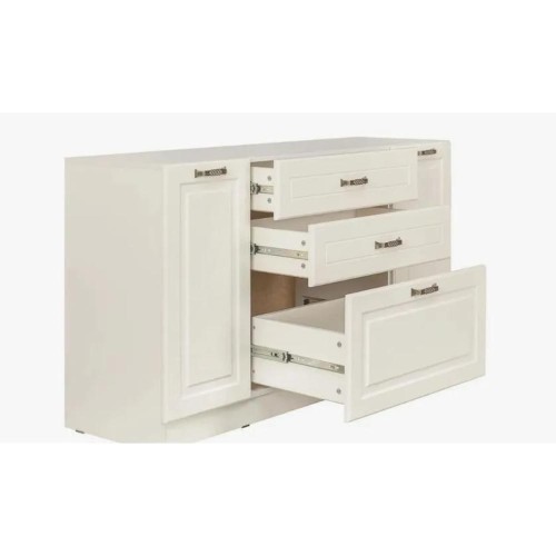 Ливерпуль Комод Белый, ясень ваниль НМ-1012-100 ПВХ