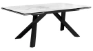 Стол DikLine KX160 мрамор белый /опоры черные Стол DikLine KX160 мрамор белый /опоры черные