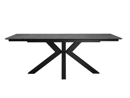 Стол DikLine SFE140 Керамика мрамор Бронза/подстолье черное/опоры черные (2 уп.)