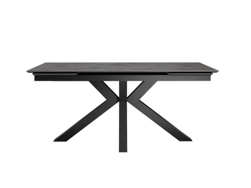 Стол DikLine SFE140 Керамика мрамор Бронза/подстолье черное/опоры черные (2 уп.)