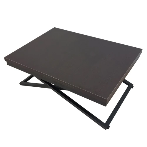 Стол-трансформер Манхэттен венге темный/черный