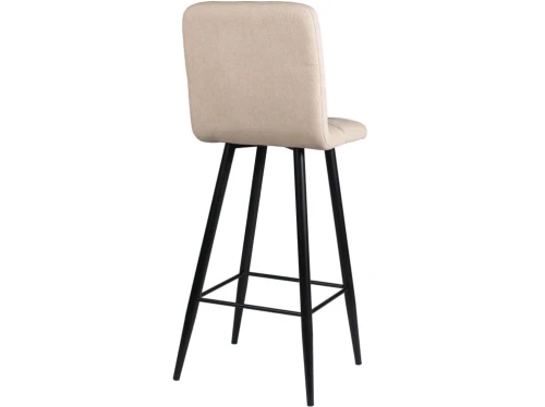 Стул ДП2-08 «Барный» М106 ткань «Канди Крем», каркас черный матовый