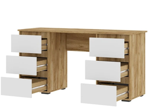 Стол «Хелен» ПС-02, белый/дуб крафт золотой