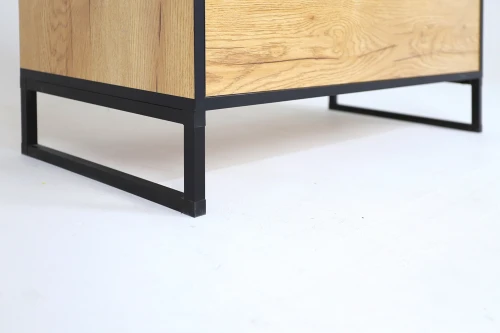 Комод Виртон-3 с надстройкой, Дуб крафт золотой