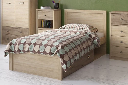 Кровать 90/D1,DIESEL , цвет дуб мадура/веллингтон