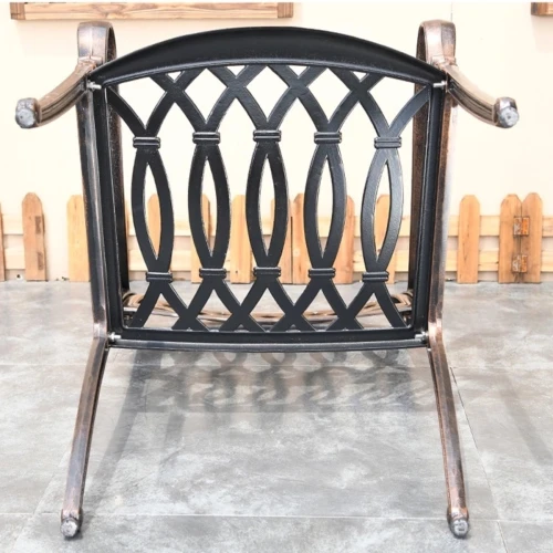 Обеденная мебель из литого алюминия стол Барбекю-1 (151,5х94х73см) + 4 кресел ОПУС «OPUS»