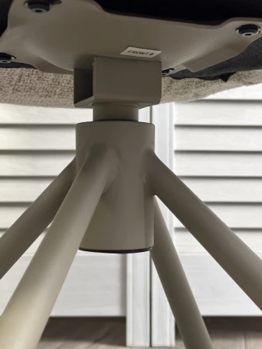 Стул RIKARD 360 град. кремовый RIELY-111 /PRESENT-120, шенилл - велюр / латте каркас, ®DISAUR