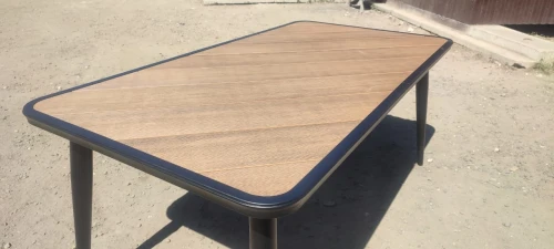 Алюминиевый прямоугольный стол ПОЛИВУД 170*90  цвет тик арт.1038