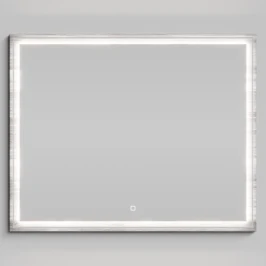 Зеркало Лайт 100, Лиственница структурная контрастно-серая ПВХ 64202
