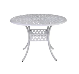 Стол из литого алюминия СЕДОНА «SEDONA» D105  -  Белый