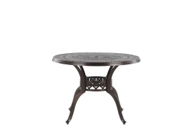 Стол круглый из литого алюминия ОРХИДЕЯ «ORCHID» D80 арт.6077