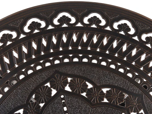 Стол круглый из литого алюминия ОРХИДЕЯ «ORCHID» D80 арт.6077