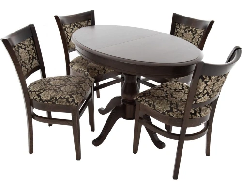 Стол «Фабрицио» эллипс 110x75, орех темный