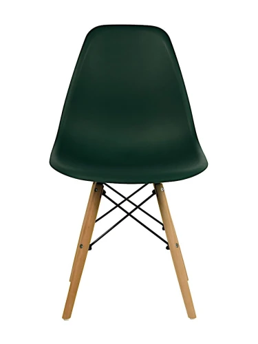 GH801/DC111 Стул пластиковый, ТЕМНО-ЗЕЛЕНЫЙ#7760, каркас бук