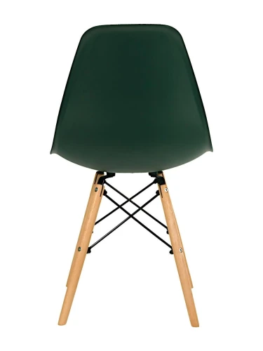 GH801/DC111 Стул пластиковый, ТЕМНО-ЗЕЛЕНЫЙ#7760, каркас бук