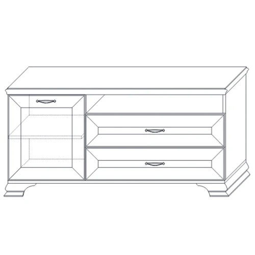 Тумба для аппаратуры 2 Сиена