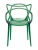 DC459 Стул пластиковый литой, прозрачный ЗЕЛЕНЫЙ